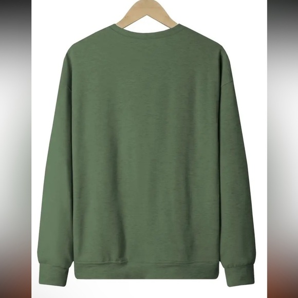 Moody Graphic Green Longsleeve Sweatshirt NEW - Picture 2 of 2